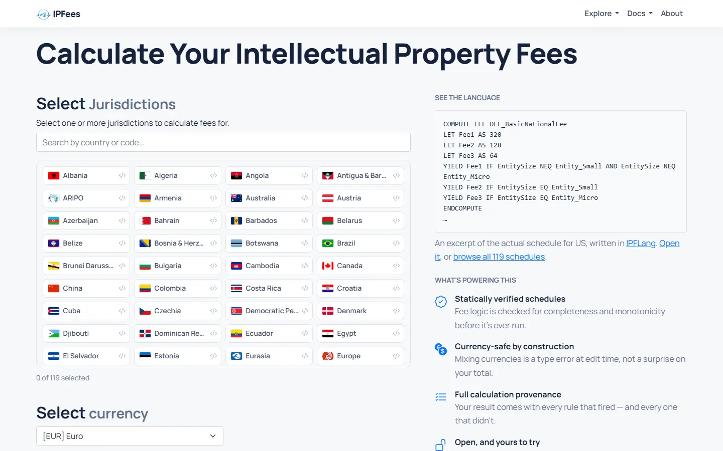 IPFees screenshot